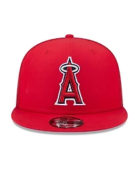 New Era Men's Red Los Angeles Angels 2026 Batting Practice 9FIFTY Snapback Hat