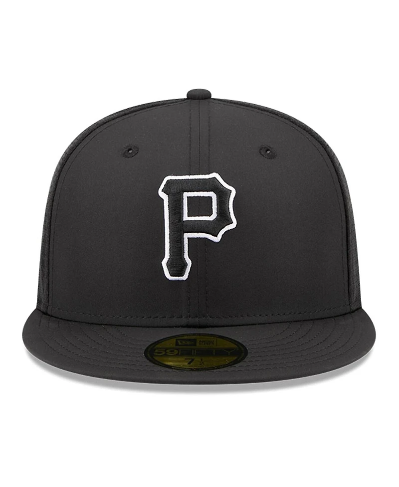 New Era Men's Black Pittsburgh Pirates 2026 Batting Practice 59FIFTY Fitted Hat