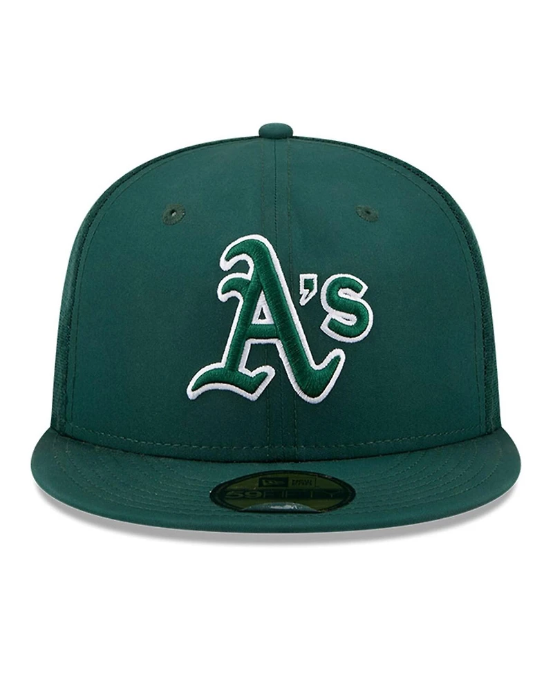 New Era Men's Green Athletics 2026 Batting Practice 59FIFTY Fitted Hat