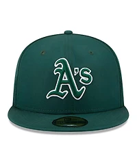 New Era Men's Green Athletics 2026 Batting Practice 59FIFTY Fitted Hat