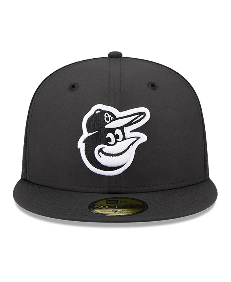 New Era Men's Black Baltimore Orioles 2026 Batting Practice 59FIFTY Fitted Hat