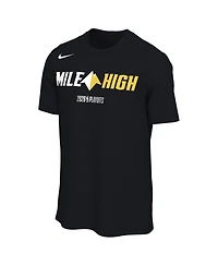 Nike Men's and Women's Black Denver Nuggets 2026 Nba Playoffs Mantra T-Shirt