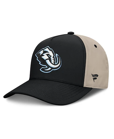 Fanatics Men's Black/Tan Utah Mammoth 2026 Stanley Cup Playoffs Locker Room Adjustable Hat