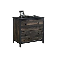 Sauder Foundry Road File Cabinet, Carbon Oak finish