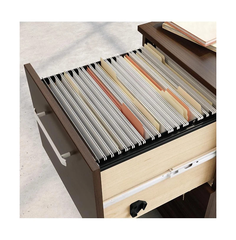 Sauder Affirm Commercial Office File Cabinet, Noble Elm finish