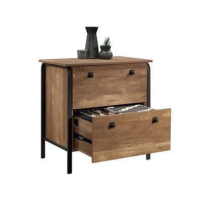 Sauder Station House File Cabinet, Etched Oak finish