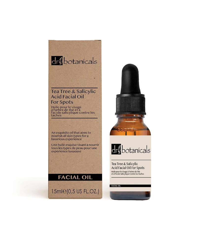 Dr. Botanicals Eucalyptus, Tea Tree and Salicylic Acid Facial Oil For Spots 15milliliter