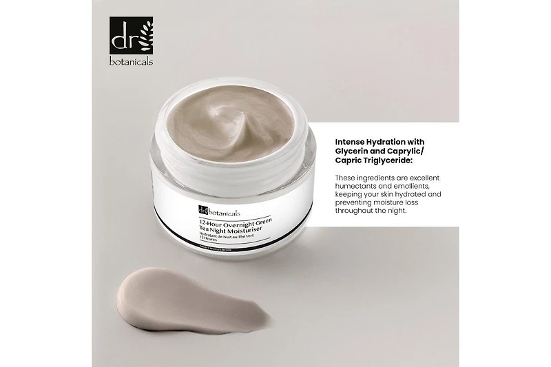 Dr. Botanicals 12-Hour Overnight Green Tea Night Moisturiser 50 milliliter