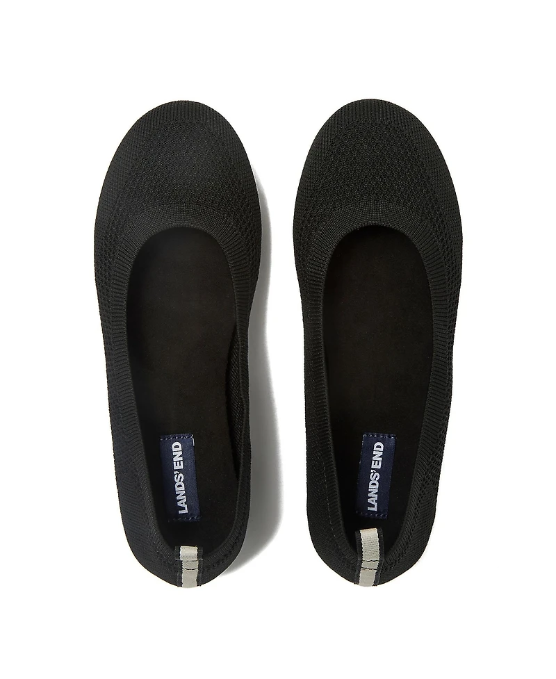 Lands' End Women's Essential Soft Knit Ballet Flats