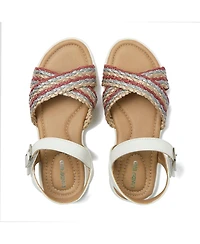 Lands' End Little Girls Easy On Braided Sandals