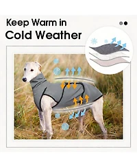 Aronkl Soft & Warm Turtle Neck Dog Sweater for Anxiety Relief and Outdoor Activities