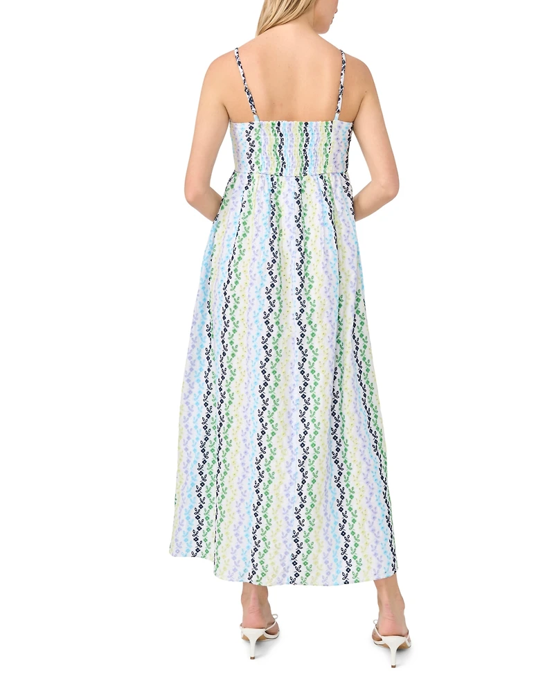 CeCe Women's Spaghetti Strap Square Neck Dress