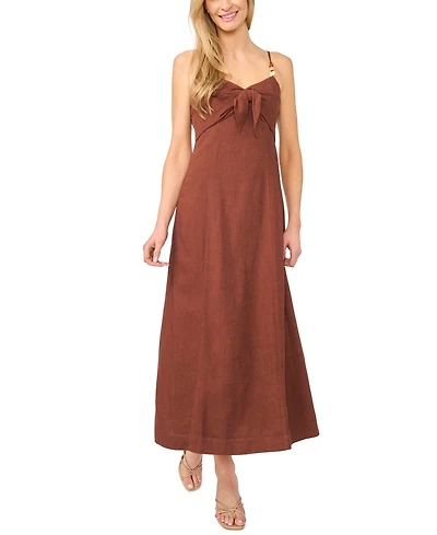 CeCe Women's Sleeveless V-Neck Tank Midi Dress