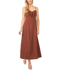 CeCe Women's Sleeveless V-Neck Tank Midi Dress