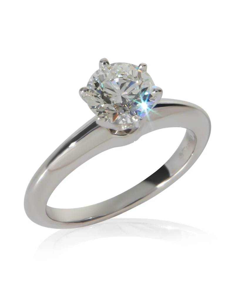 Pre-Owned Tiffany & Co 0.97 ct Round Brilliant Diamond Engagement Ring