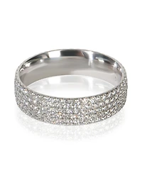 Pre-Owned Tiffany & Co White Gold Diamond Metro 5 Row Ring