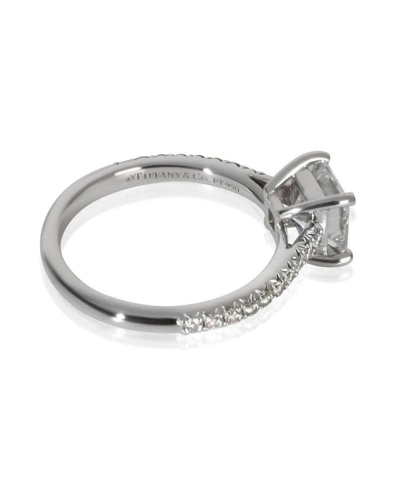 Pre-Owned Tiffany & Co 0.99 ct Princess Diamond Novo Engagement Ring