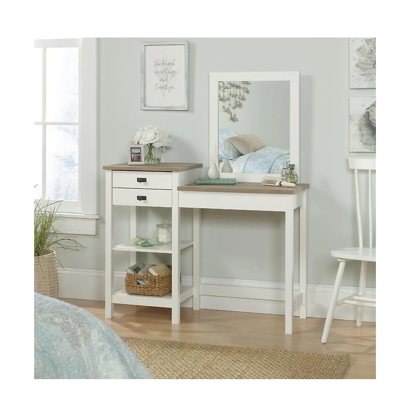 Sauder Cottage Road Vanity Table, Soft finish