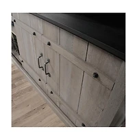 Sauder Misc Entertainment Credenza, For TVs up to 70", Mystic Oak finish