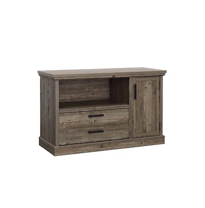 Sauder Aspen Post Commercial Office Credenza, Pebble Pine finish