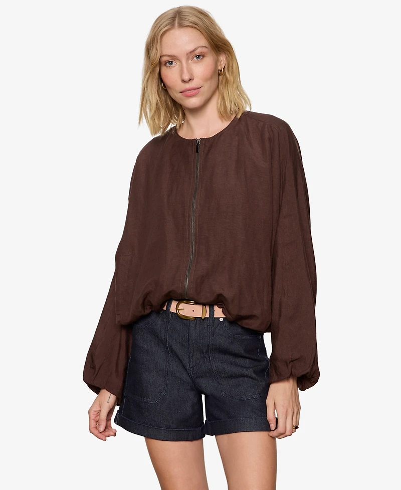 Sanctuary Women's Crewneck Bubble Jacket