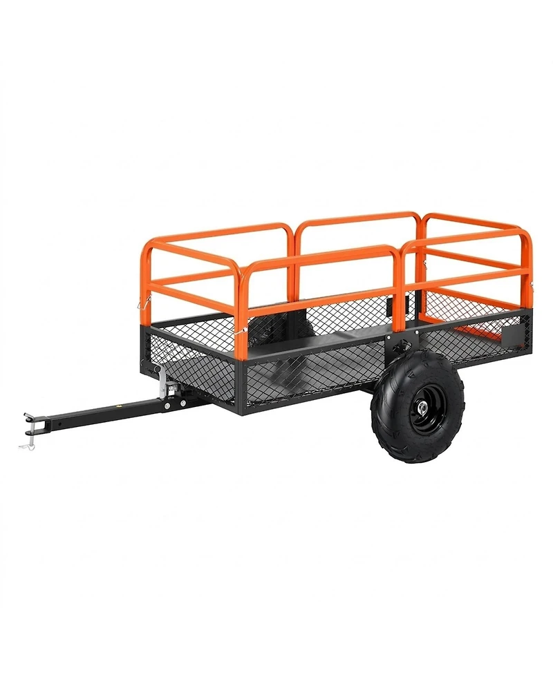 Sugift 22 Cu Ft Steel Dump Utility Trailer for Atv Utv and Mowers
