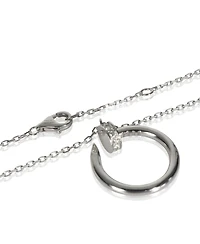Pre-Owned Cartier White Gold Diamond Juste Un Clou Necklace