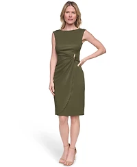 Jessica Howard Women's Crinkle Knit Sheath Dress