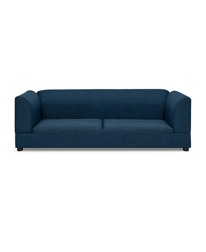Clihome Dog Sofa for Medium Large Dog, Rectangular Design with Backrest, Armrests, Soft Cushion