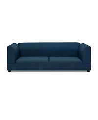 Clihome Dog Sofa for Medium Large Dog, Rectangular Design with Backrest, Armrests, Soft Cushion