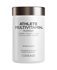 Codeage Athlete Multivitamin Platinum, Creatine Taurine, Electrolytes, CoQ10, Uc-ii Collagen, 120 Capsules