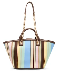 Anne Klein Mixed Stripe Small Tote Handbag