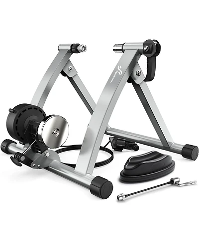 Sportneer Magnetic Bike Trainer Stand for 26–28 in and 700C Wheels, 6-Level Resistance