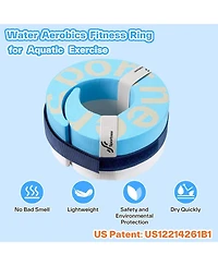 Sportneer Foam Aquatic Cuffs Water Aerobics Float Ring with Adjustable Webbing Pool Exercise Workout Set Water Ankle Ring
