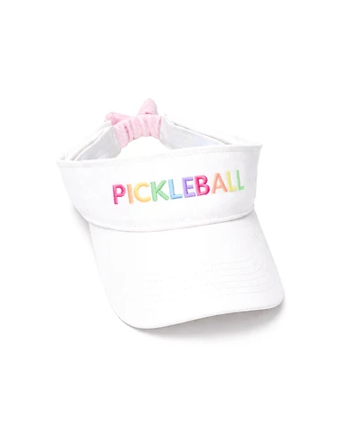 Bits & Bows Girls Little/Big Pickleball Bow Visor