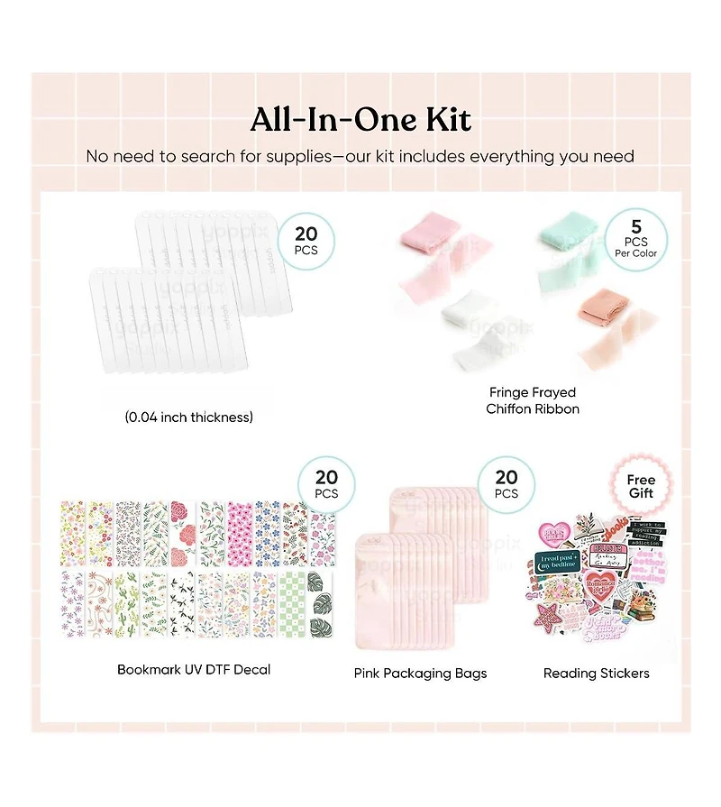 Gnuadz Bookmark Making Kit Booklover Diy Craft Gift