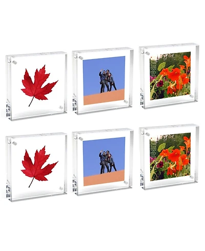 Canetti Original Magnet Frame, 2x2", Clear 6-Pack