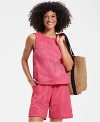 Lands' End Women's Seersucker Matchback Shell