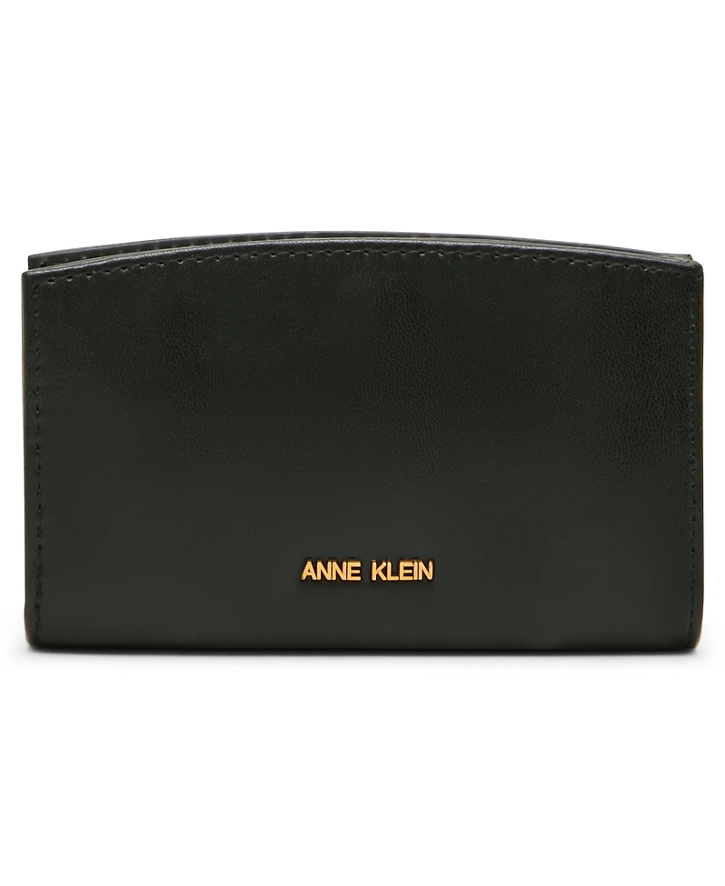 Anne Klein Horsebit Zipper Wallet