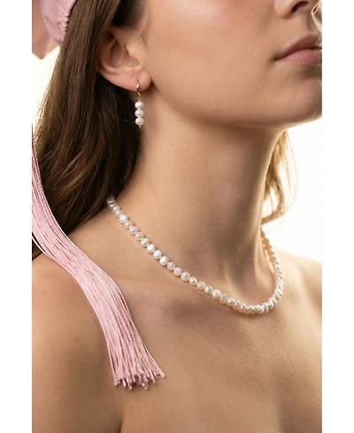 Joey Baby 2-Piece Gift Set 18K Plated Freshwater Pearl Necklace and Earrings