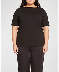 Universal Standard Plus Women's Bella Boatneck Tee