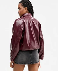 Madden Girl Juniors' Faux-Leather Jacket