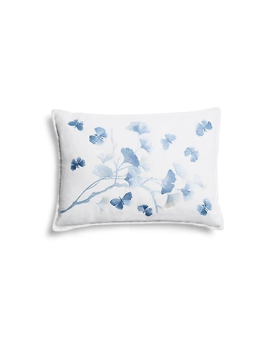 Michael Aram Butterfly Gingko Ombre Embroidered Decorative Pillow, 20" x 14"