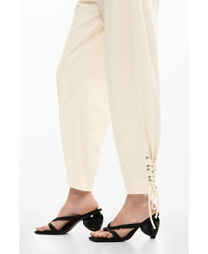 Desigual Women's Long Tie Trousers