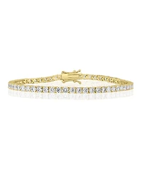 Simona Elegant Round 3mm Brilliant Cubic Zirconia Tennis Bracelet.