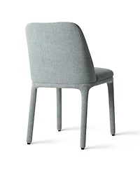 Maison Boucle Set of 2 Upholstered Dining Chairs, 19.5" Modern Side Chairs