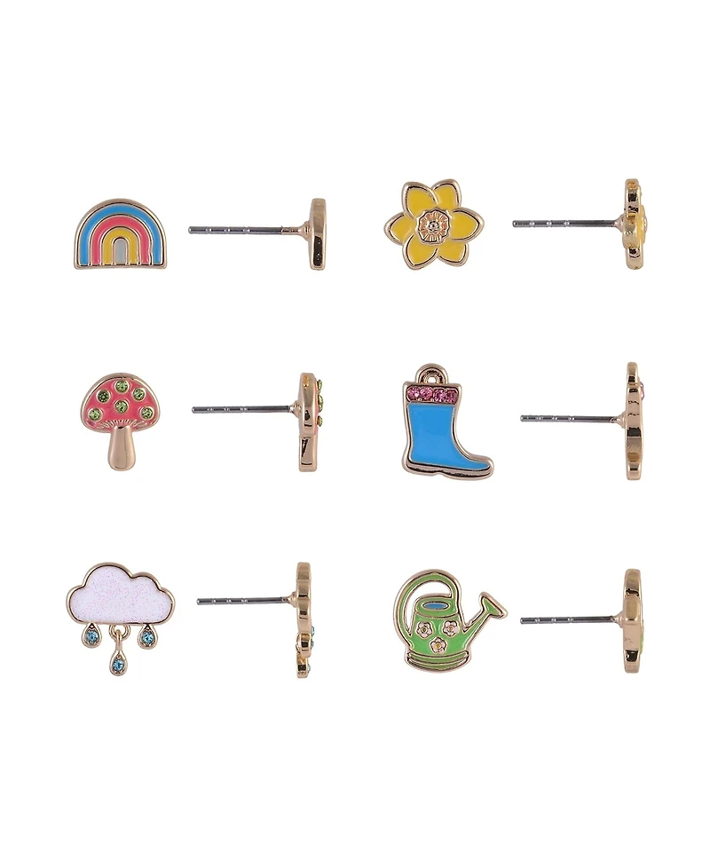 Hallmark 6 pack Easter Spring Stud Earring Set