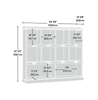 Sauder Barrister Lane Cubby Bookcase For Storage and Display