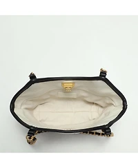 Susu Luxea Quilted Chain Shoulder Bag Small Leather Handbag with Gold Chain Strap