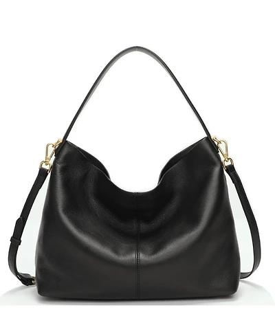 Susu Mara Soft Pebbled Leather Slouchy Hobo Shoulder Bag with Crossbody Strap Casual Everyday Tote Purse